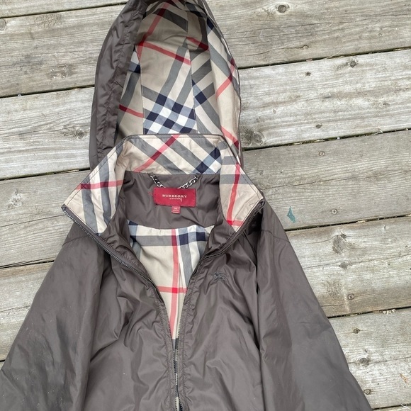 Vintage Burberry London Nylon Novacheck Jacket Medium Brown - Picture 3 of 16